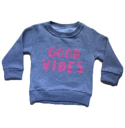 good vibes pink moletom com capuz