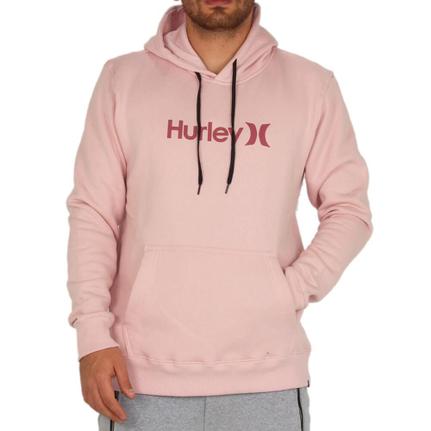 hurley pink moletom com capuz