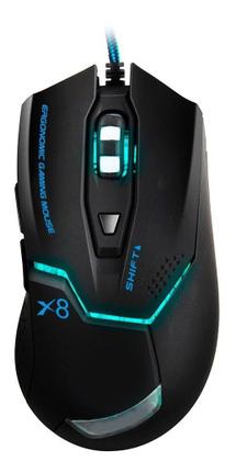 Mouse Usb Óptico Led 2400 Dpis X8 Estone