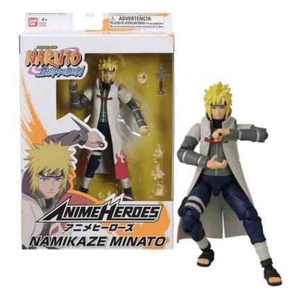 Naruto Boneco Articulado Bandai Minato Namikaze Fun F0051 5 Bonecos Magazine Luiza