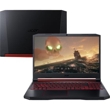 Notebookgamer - Acer An515-54-75fj I7-9750h 2.40ghz 8gb 128gb Híbrido Geforce Gtx 1650 Endless os Nitro 5 15,6" Polegadas