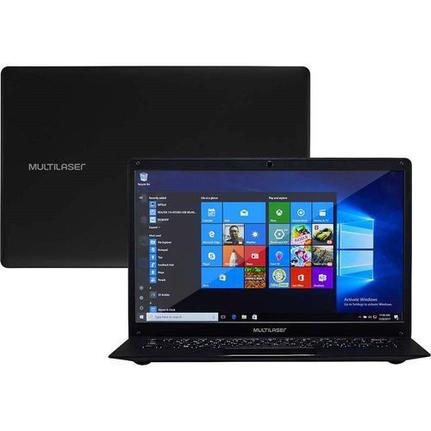Notebook - Multilaser Pc107 Atom X5-z8350 1.44ghz 2gb 64gb Híbrido Intel Hd Graphics Windows 10 Home Legacy 14