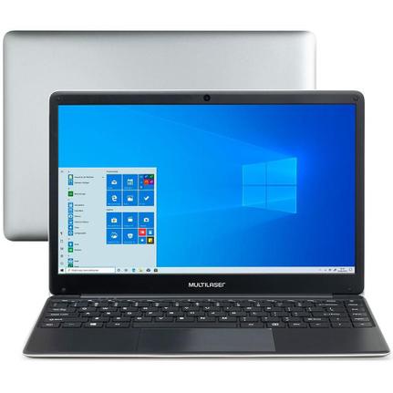 Notebook - Multilaser Pc246 Celeron N3350 2.40ghz 4gb 120gb Híbrido Intel Hd Graphics Windows 10 Professional Legacy 14" Polegadas