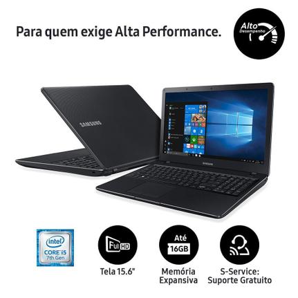 Notebook - Samsung Np300e5m-kfwbr I5-7200u 2.50ghz 4gb 1tb Padrão Intel Hd Graphics 520 Windows 10 Home Expert X21 15,6" Polegadas