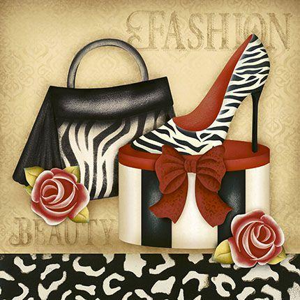 Papel Decoupage Adesiva 20x20 Bolsa E Sapato Da20-073 - Litoarte - Papéis -  Magazine Luiza
