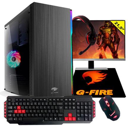 Desktop G-fire Gamer Htg-249 Amd A10-9700 3.50ghz 8gb 1tb Radeon R7 Windows 10 Pro Sem Monitor