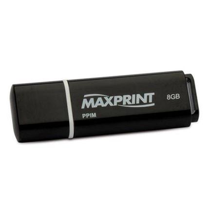 Pen Drive Maxprint Preto 8gb