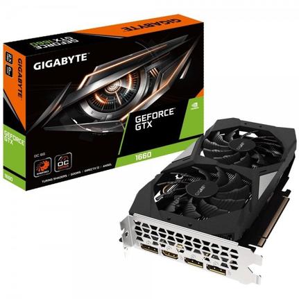 Placa de Vídeo Gigabyte Oc Edition 6gb Ddr5 Gv-n1660oc-6gd