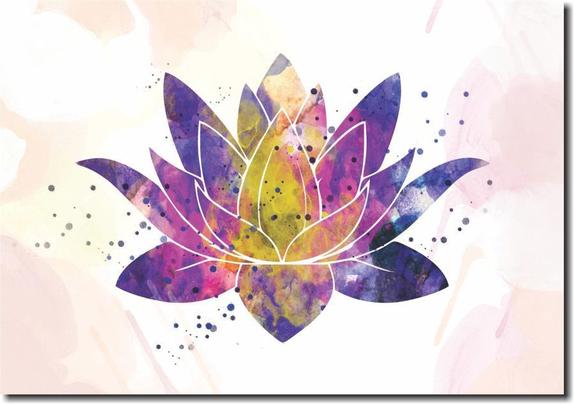 Quadro Decorativo Flor De Lotus Colorida 1 Peca Quadros Decorativos Quadro Decorativo Magazine Luiza