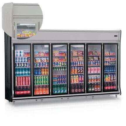 Geladeira/refrigerador 2642 Litros 6 Portas Cinza - Gelopar - 110v - Gevp-6p