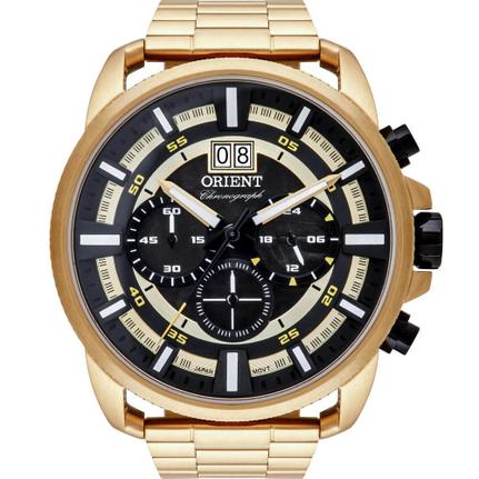 orient chronograph dourado