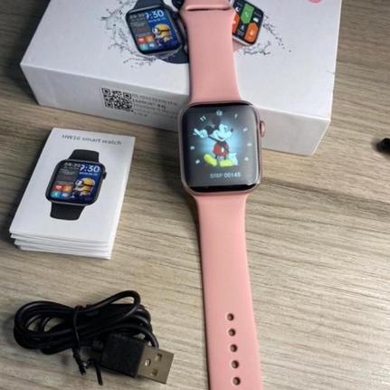 relógio smartwatch hw16 serie 6 tela infinita 44mm 2021 top