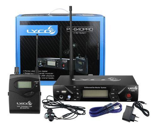 Retorno In Ear Palco Monitor Uhf Sem Fio Pe 640 Pro Lyco Nfe - Rádio  Comunicador Fixo e PX - Magazine Luiza