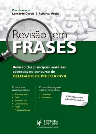 Revisao Em Frases Delegado De Policia Juspodivm Livros De Direito Penal Magazine Luiza