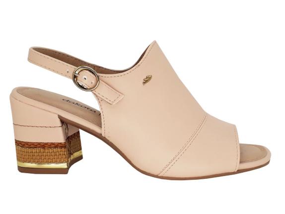 sandalia ankle boot salto medio