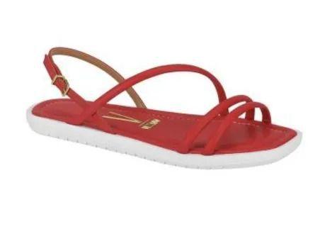 Sandália Rasteira Vizzano Vermelho - Passarela