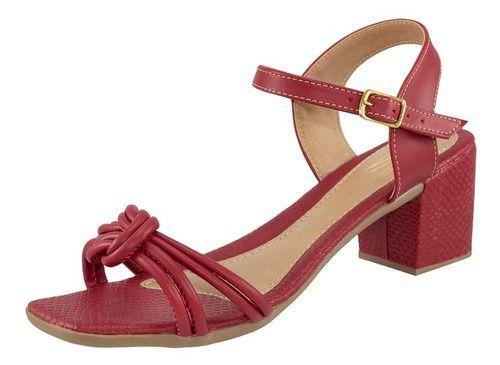 Sandália Feminina Salto Grosso Vizzano | Marisa
