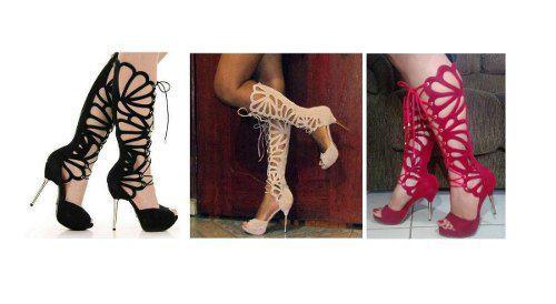 sandalias gladiadoras de salto alto