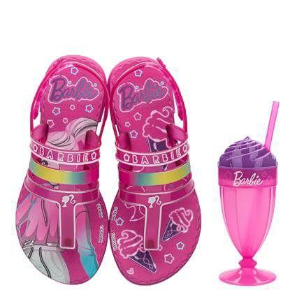 Sandália Infantil Grendene Kids Menina Barbie Milkshake 22460 Personagem  com Brinquedo - Sandália Infantil - Magazine Luiza