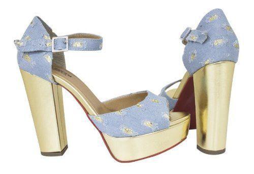 salto alto azul claro