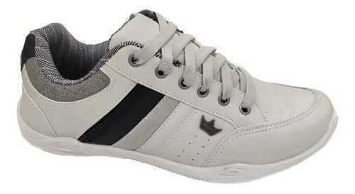 Sapatenis Masculino Rkm R602 Bege Sintetico Cadarço - Sapatênis Masculino -  Magazine Luiza