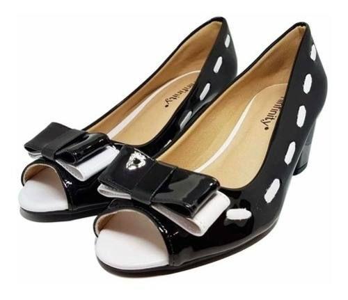 sapato peep toe baixo