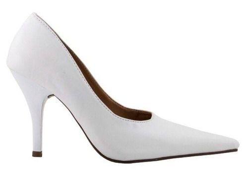 scarpin branco fosco