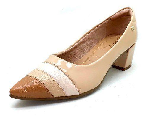 Sapatos Femininos Scarpin Confort Salto Quadrado Dani K - Scarpin Feminino  - Magazine Luiza
