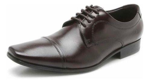 Sapatos Sociais Democrata Marrom Liso Cadarço 450052-002 - No Magalu -  Magazine Luiza