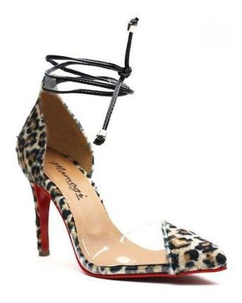 scarpin vinil amarracao