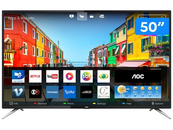 Tv 50" Led AOC 4k - Ultra Hd Smart - Le50u7970s