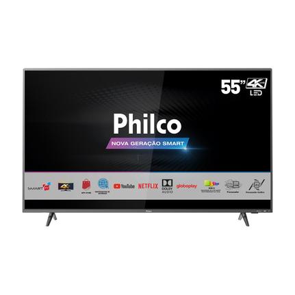 Tv 55" Led Philco 4k - Ultra Hd Smart - Ptv55f62sn