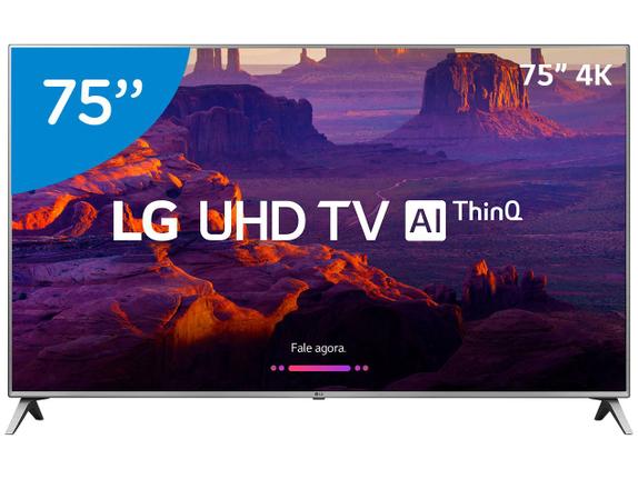 Tv 75" Led LG 4k - Ultra Hd Smart - 75uk6520