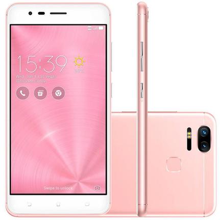 Celular Smartphone Asus Zenfone 3 Zoom Ze553kl 64gb Rosa - Dual Chip