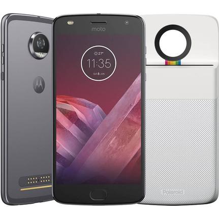 Celular Smartphone Motorola Moto Z2 Play Polaroid Xt1710 64gb Cinza - Dual Chip