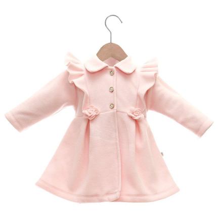 sobretudo feminino rosa claro