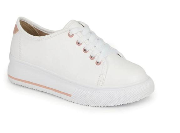 tenis flatform glitter