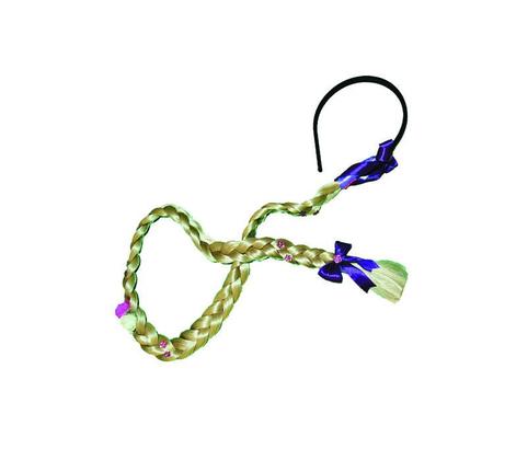 fantasia rapunzel com trança