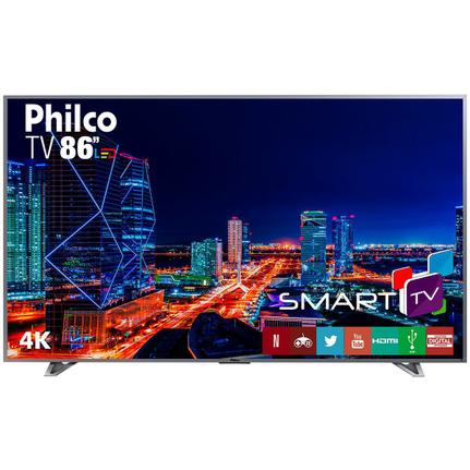 Tv 86" Led Philco 4k - Ultra Hd Smart - Ptv86e30dswnt