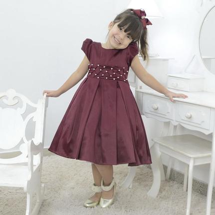 vestido de festa vermelho marsala