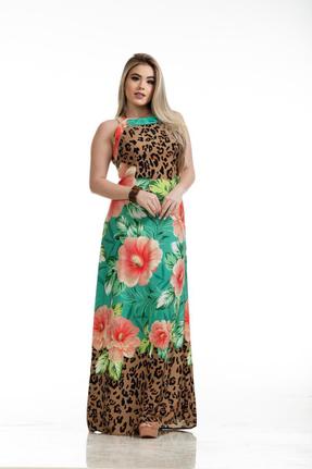 vestido longo costas transpassadas