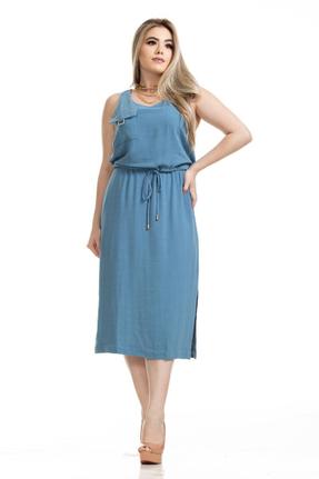 vestido midi cor clara