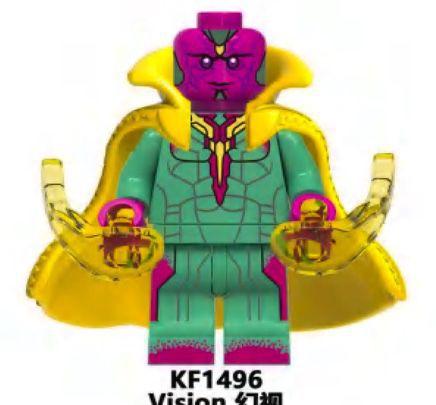 Vision Visao Minifigura De Montar Marvel Alianca Geek Brinquedos De Montar E Desmontar Magazine Luiza