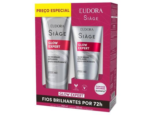 Shampoo e Condicionador Eudora Siàge Glow Expert