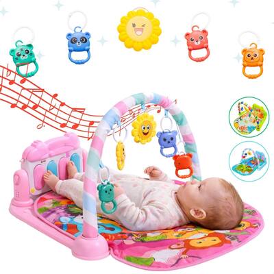 Tapete de Atividades Musical para Bebê com Piano Interativo Ginásio Mobile