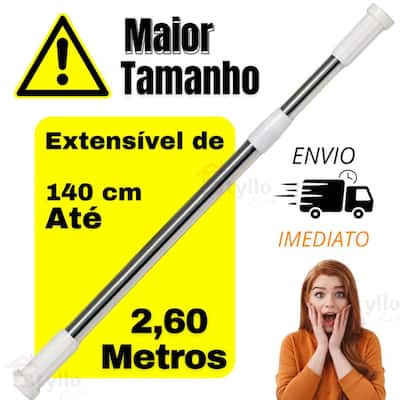Varão Extensível Bastão Ajustável Box Banheiro
