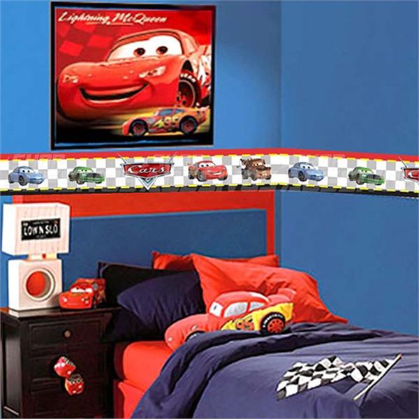 Adesivo de Parede Faixa Decorativa Para Quarto Infantil Cars Carros - Decore Fácil Imagem de Adesivo de Parede Faixa Decorativa Para Quarto Infantil Cars Carros