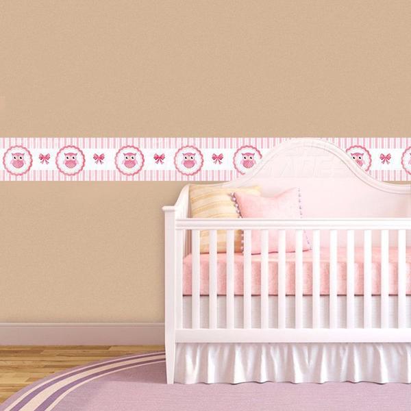 Adesivo de Parede Faixa Decorativa Para Quarto Infantil Corujinha - Decore Fácil Imagem de Adesivo de Parede Faixa Decorativa Para Quarto Infantil Corujinha