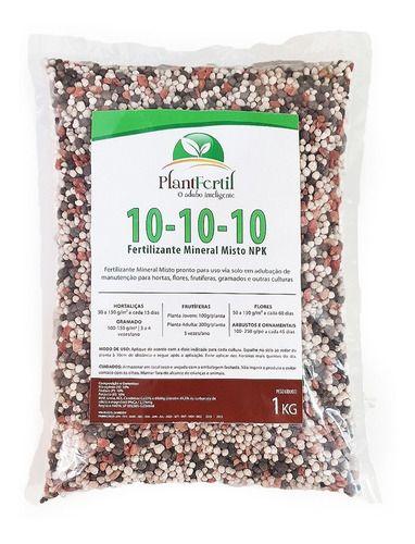 Adubo Fertilizante Plantfertil NPK 10-10-10  1kg