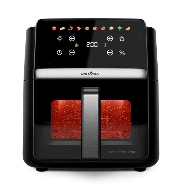Fritadeira Air Fryer Britânia 9,5L Painel Digital 1800W BAF95A 127V
